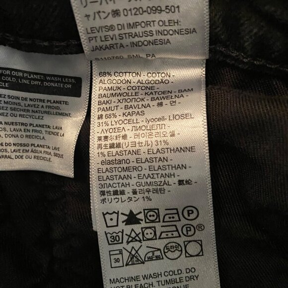Levis 502 Premium Mens Black Denim Jeans W34 comfortable stretchy casual - Picture 7 of 12